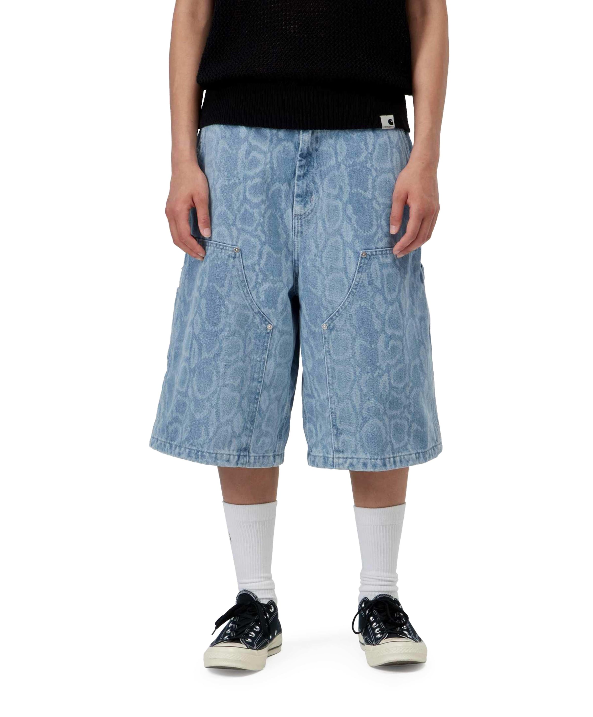 W Snake Nixon Double Knee dames korte broek blauw