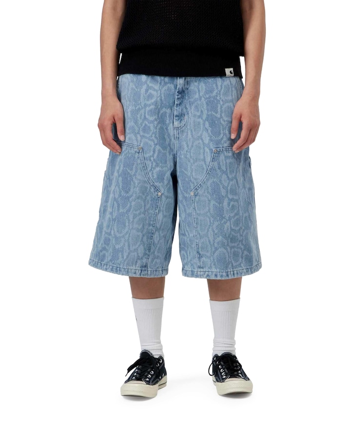 W Snake Nixon Double Knee dames korte broek blauw