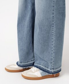 Audrey Wide Leg Palazzo dames jeans blauw