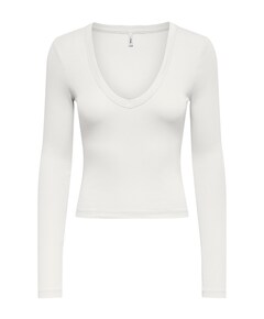 Dames longsleeve ecru