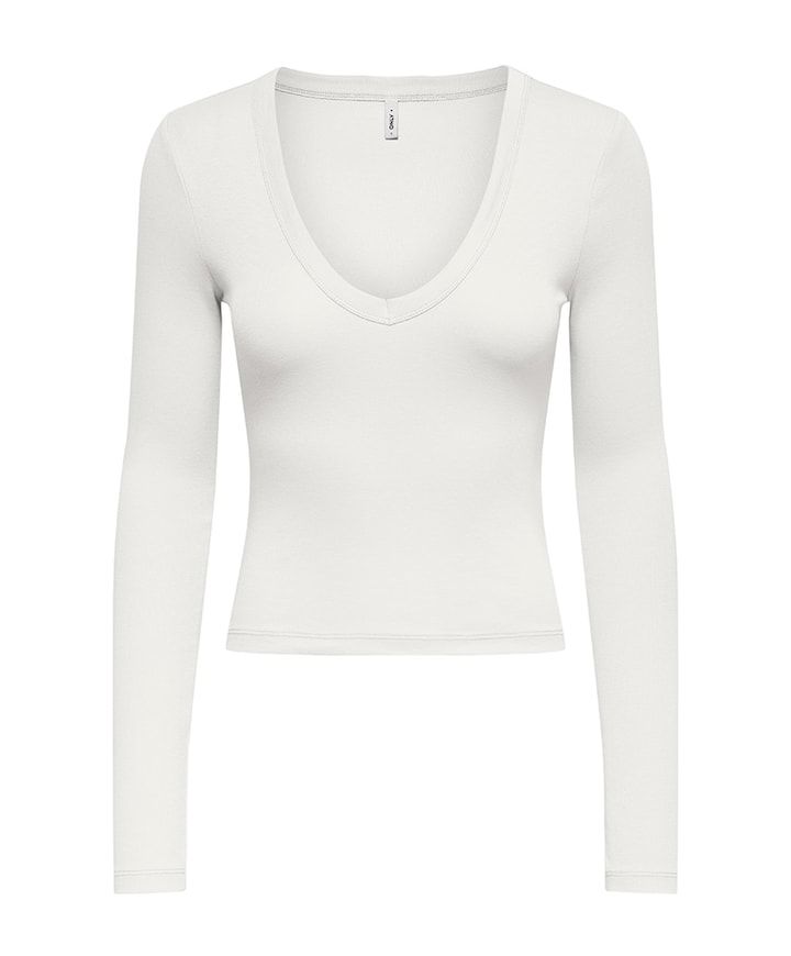 Dames longsleeve ecru