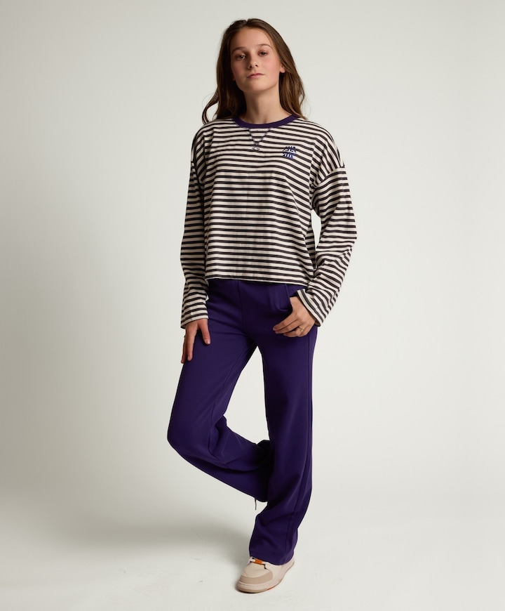 Meisjes longsleeve grijs