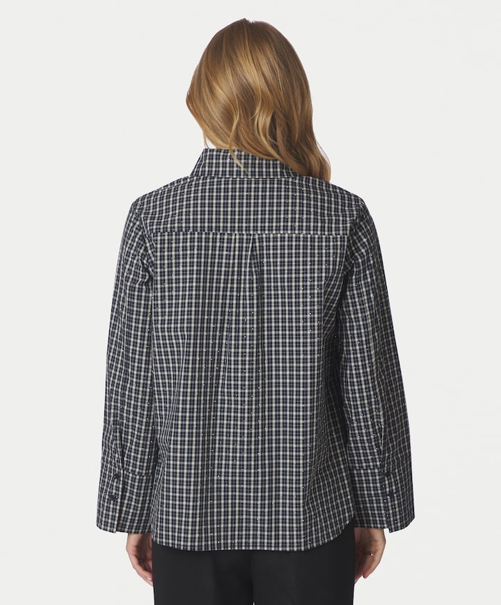 Dames blouse blauw