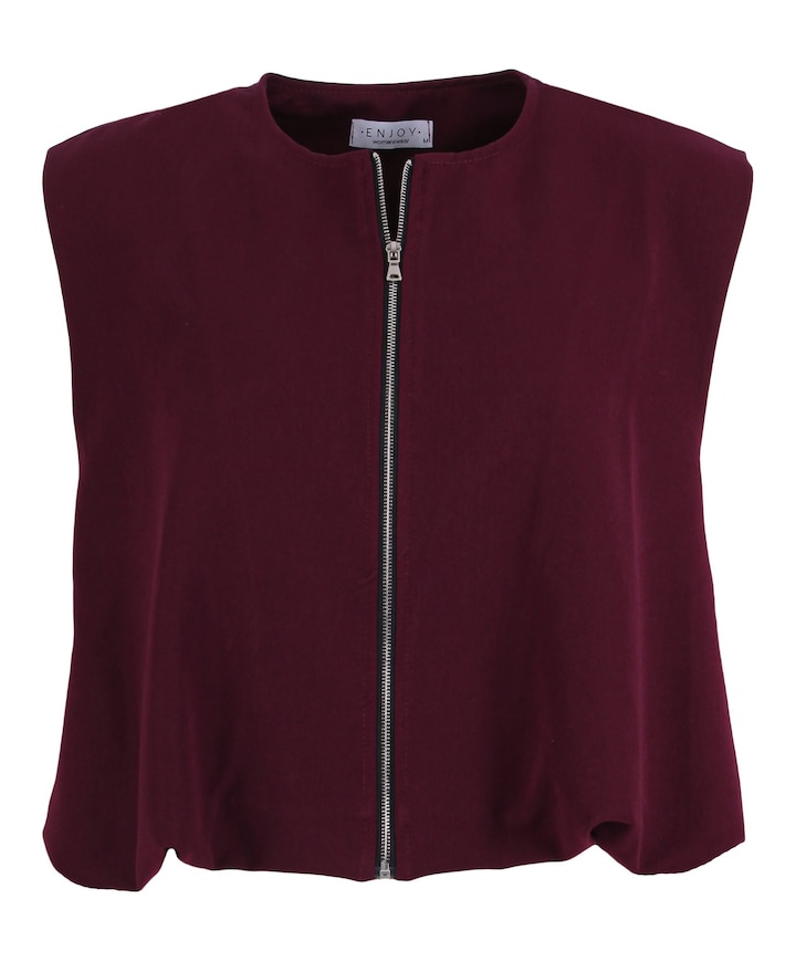 Dames gilet bordeaux