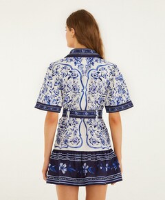 Dames jurk blauw