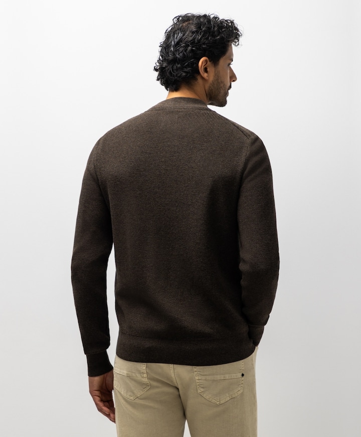 Heren vest bruin