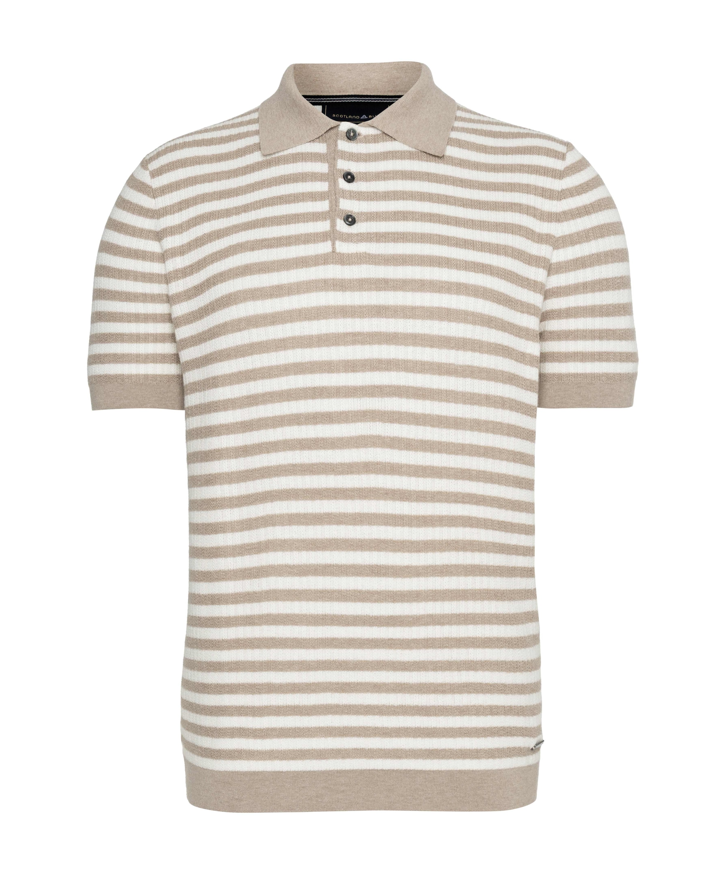 Heren polo beige