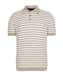 Heren polo beige