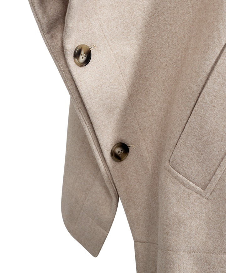Dames cape beige