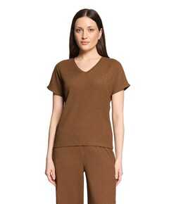 Dames T-shirt bruin