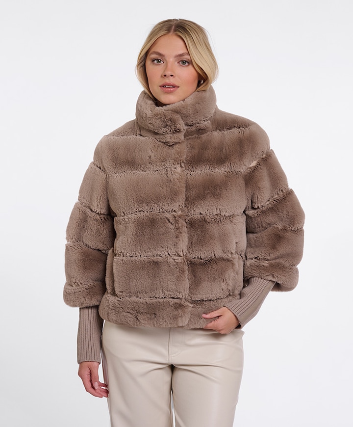 Dames jas beige