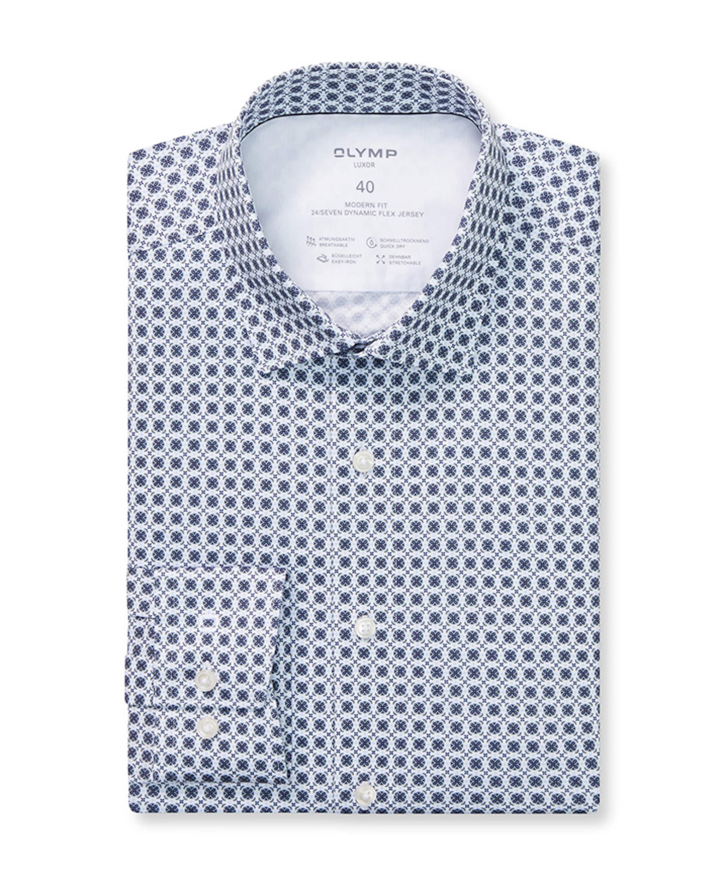 Overhemd lange mouw blauw