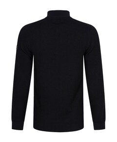 Heren trui met rits zwart