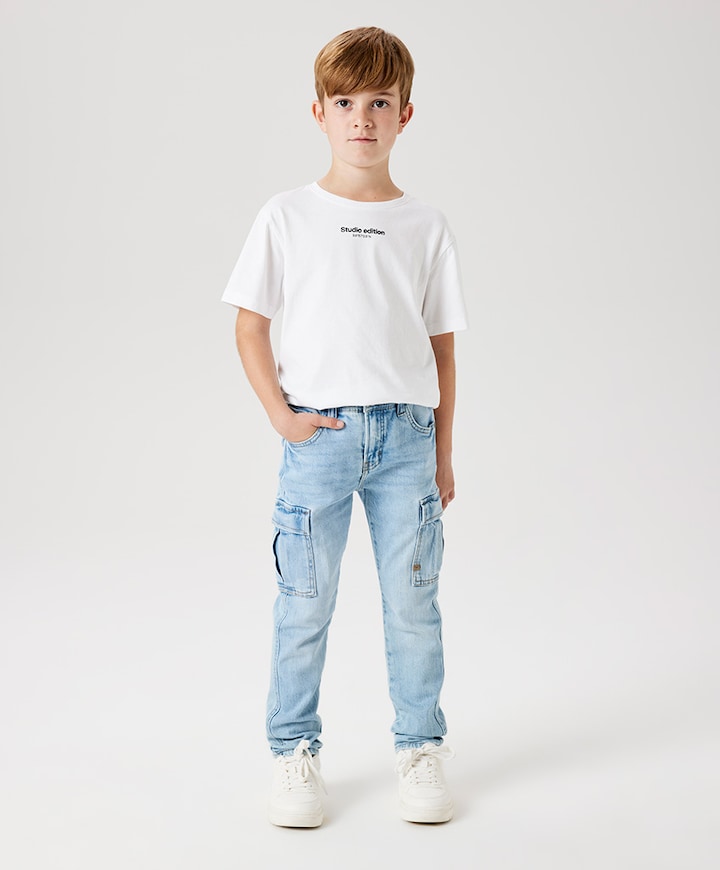 NKMSILAS TAP CARGO 6650-AZ NO jeans blauw