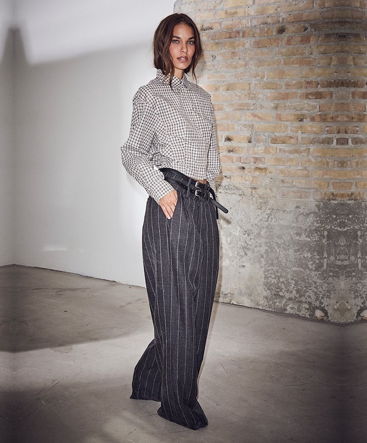 Ivanna Belt Tall dames broek grijs