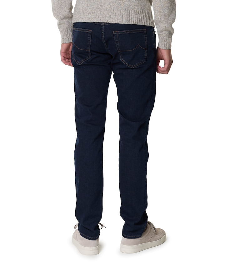 Nick Slim 5 pkt heren jeans blauw