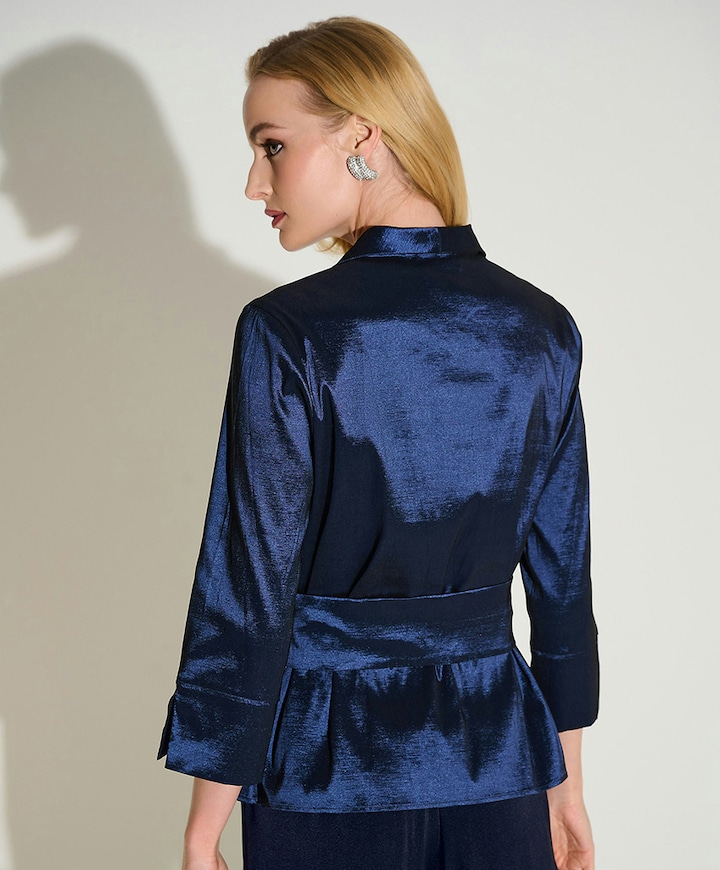 Dames blouse blauw