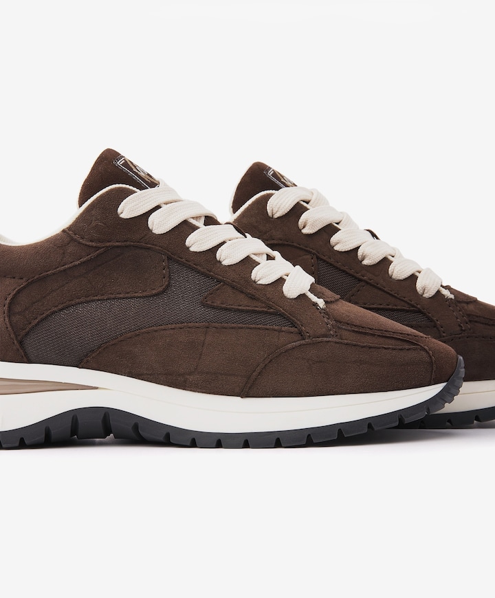 Usher Riggs dames sneakers bruin