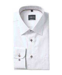 Heren overhemd lange mouw wit