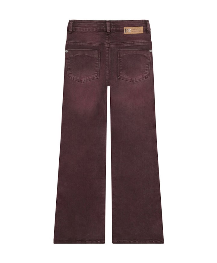 Wide Fit Colour meisjes jeans bordeaux