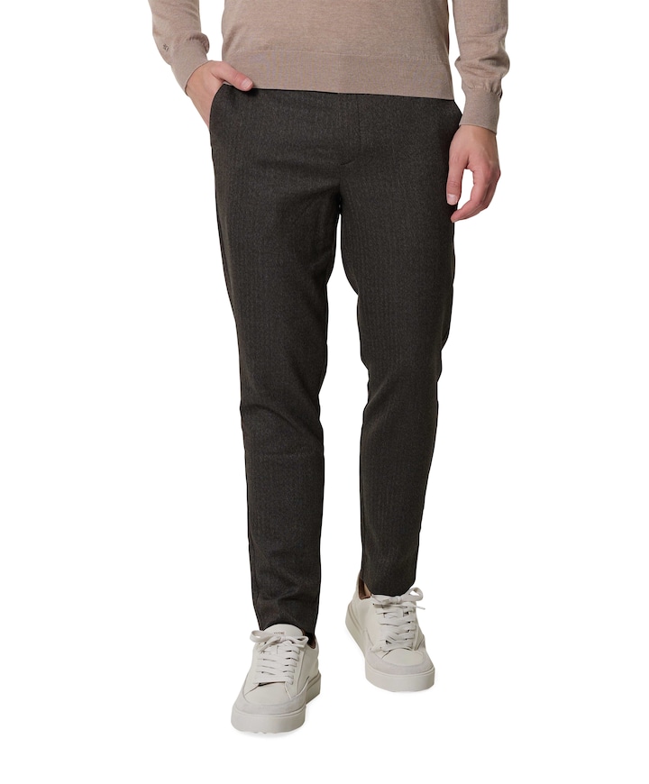 THEOPL 090 heren broek zwart