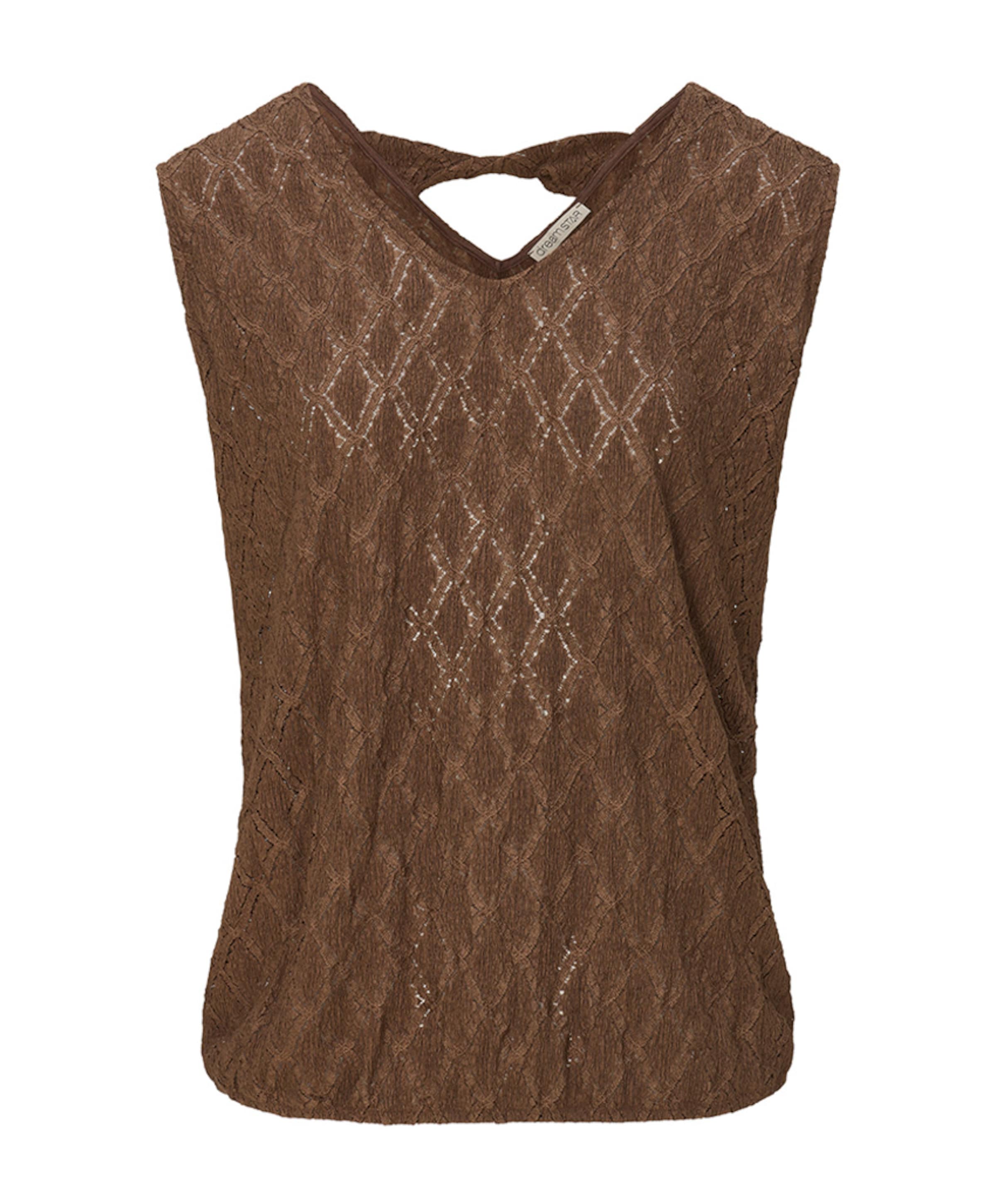 Dames top bruin
