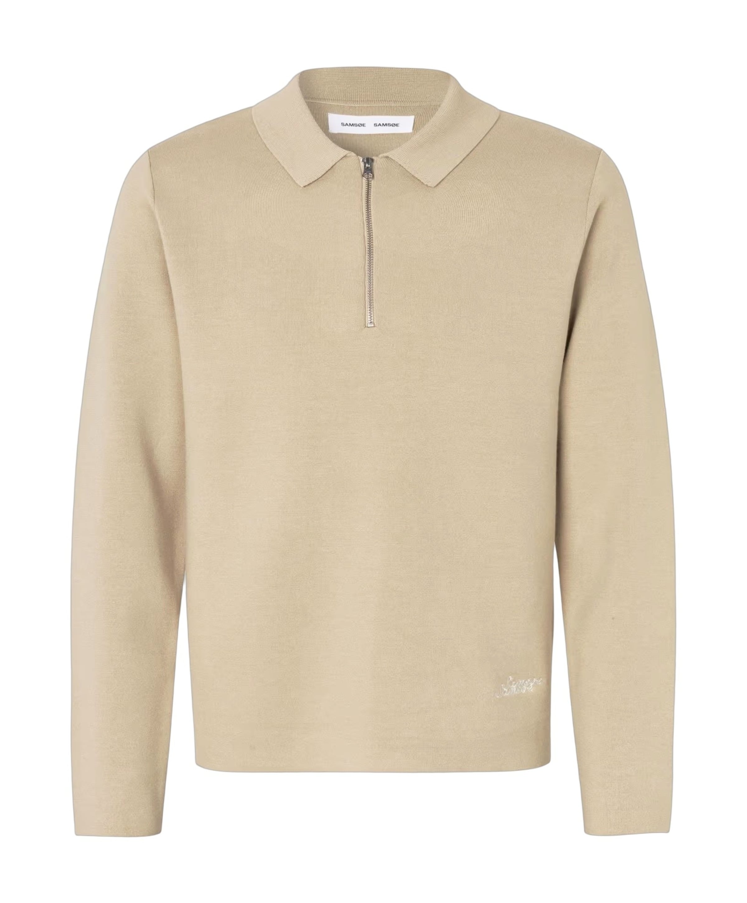 Heren polo beige