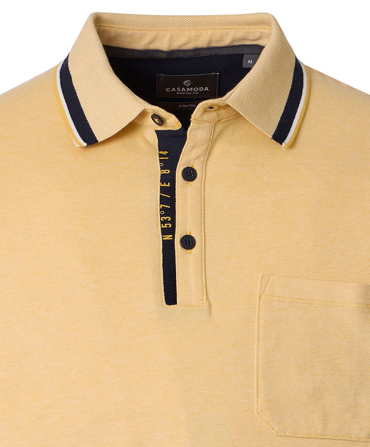 Heren polo geel
