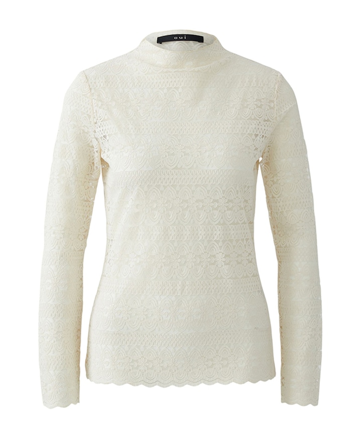 Dames top ecru