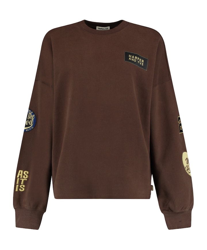 Dames sweater bruin