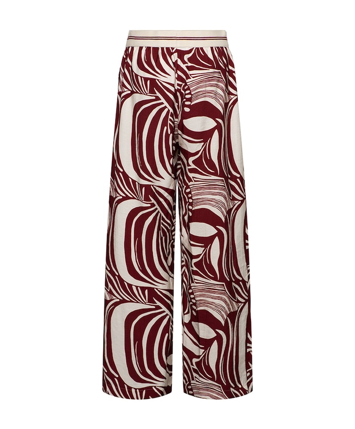 NESSY WEAVE dames broek rood