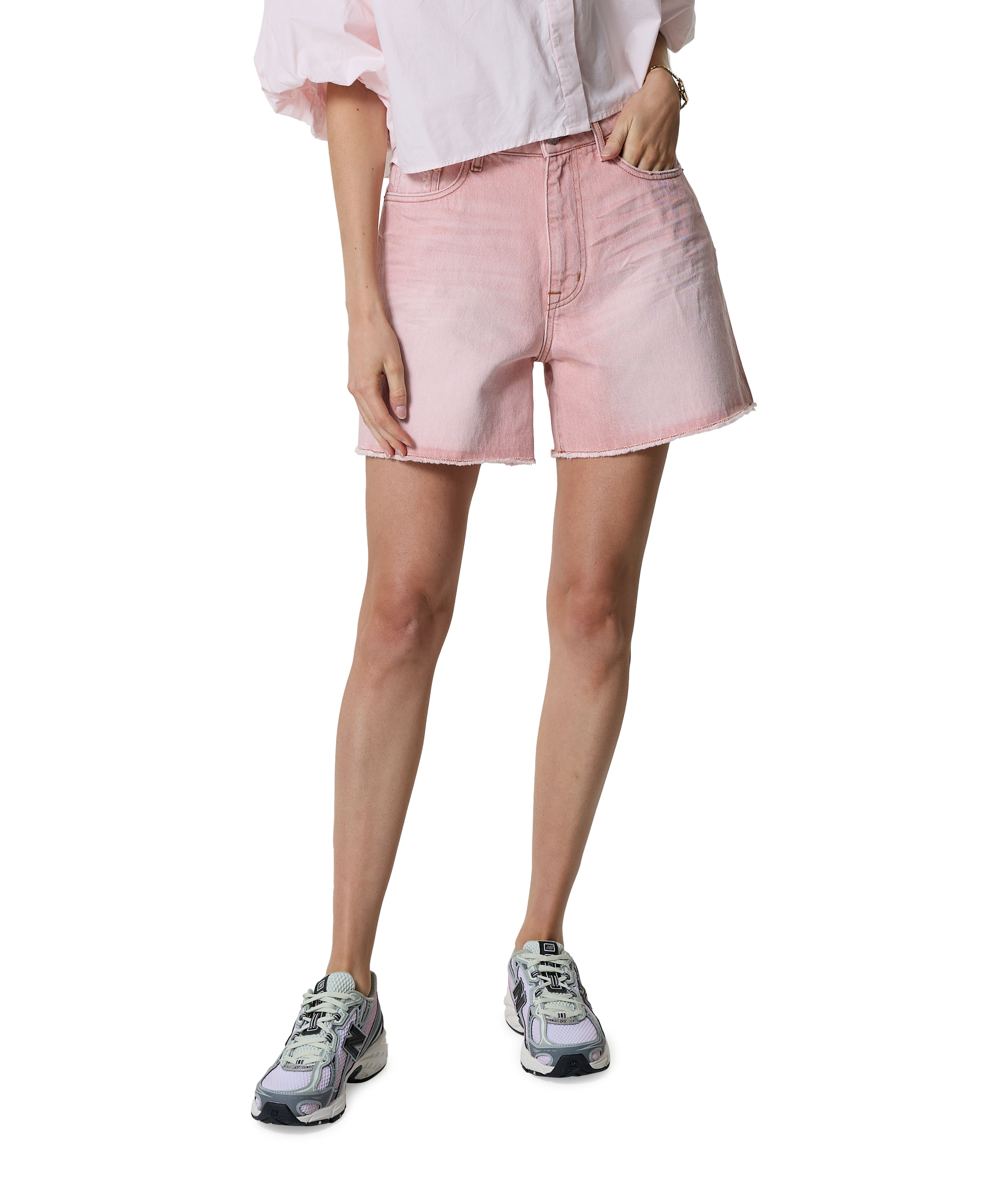 PACTOL61 dames korte broek roze