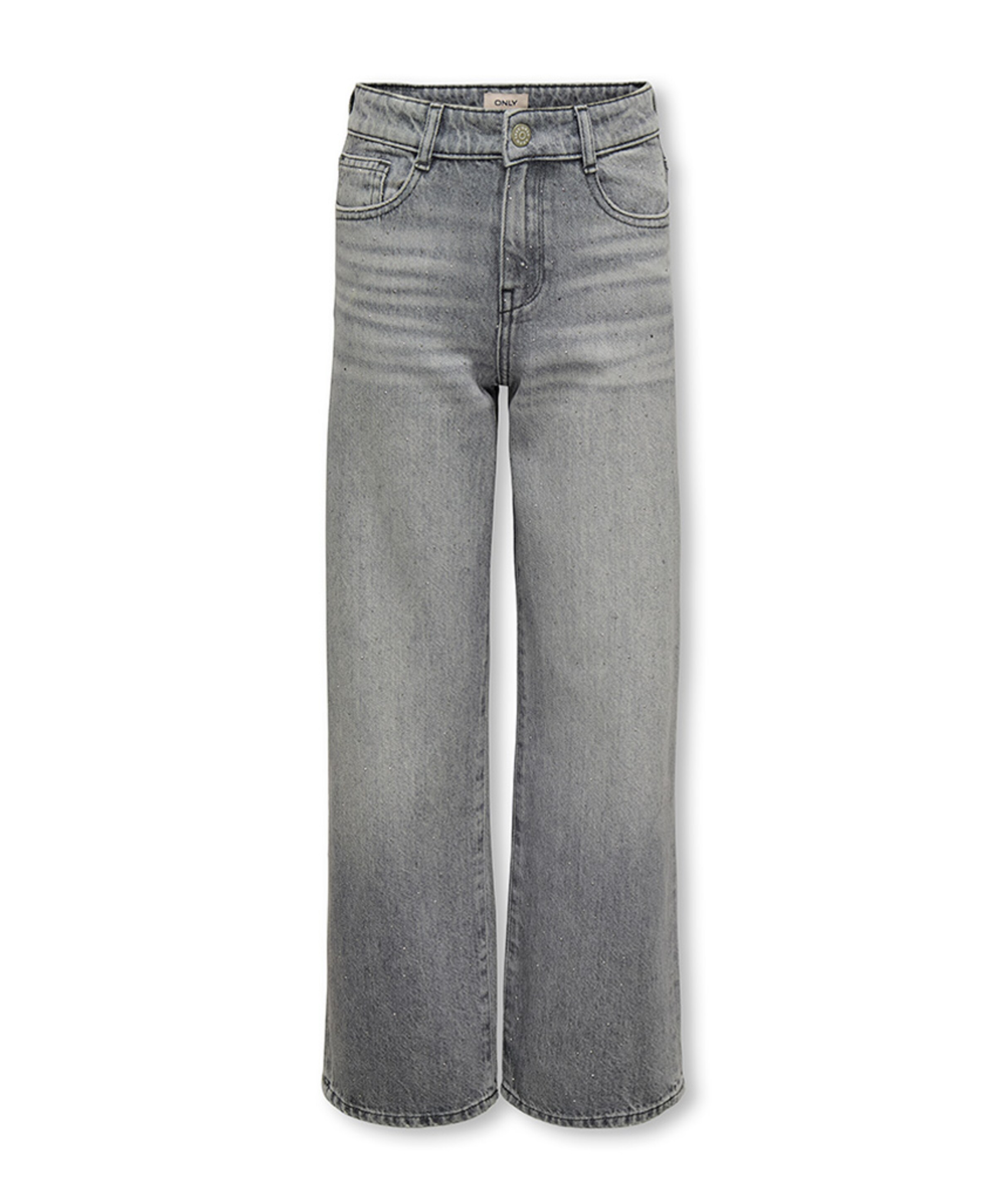 KOGCOBAIN REG WIDE RHINESTONE DNM meisjes jeans grijs
