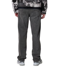 568 Loose straight heren jeans zwart