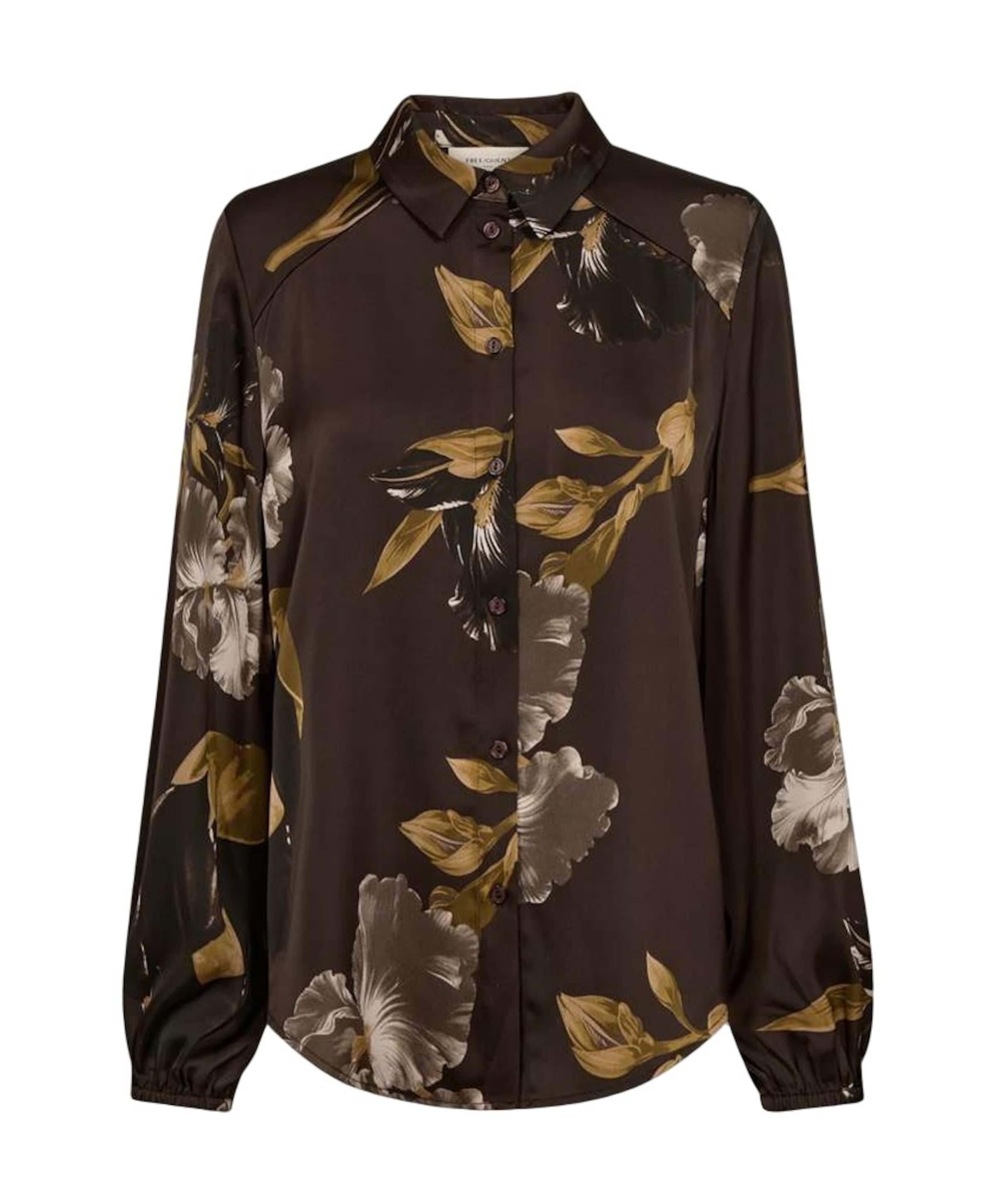 Dames blouse bruin