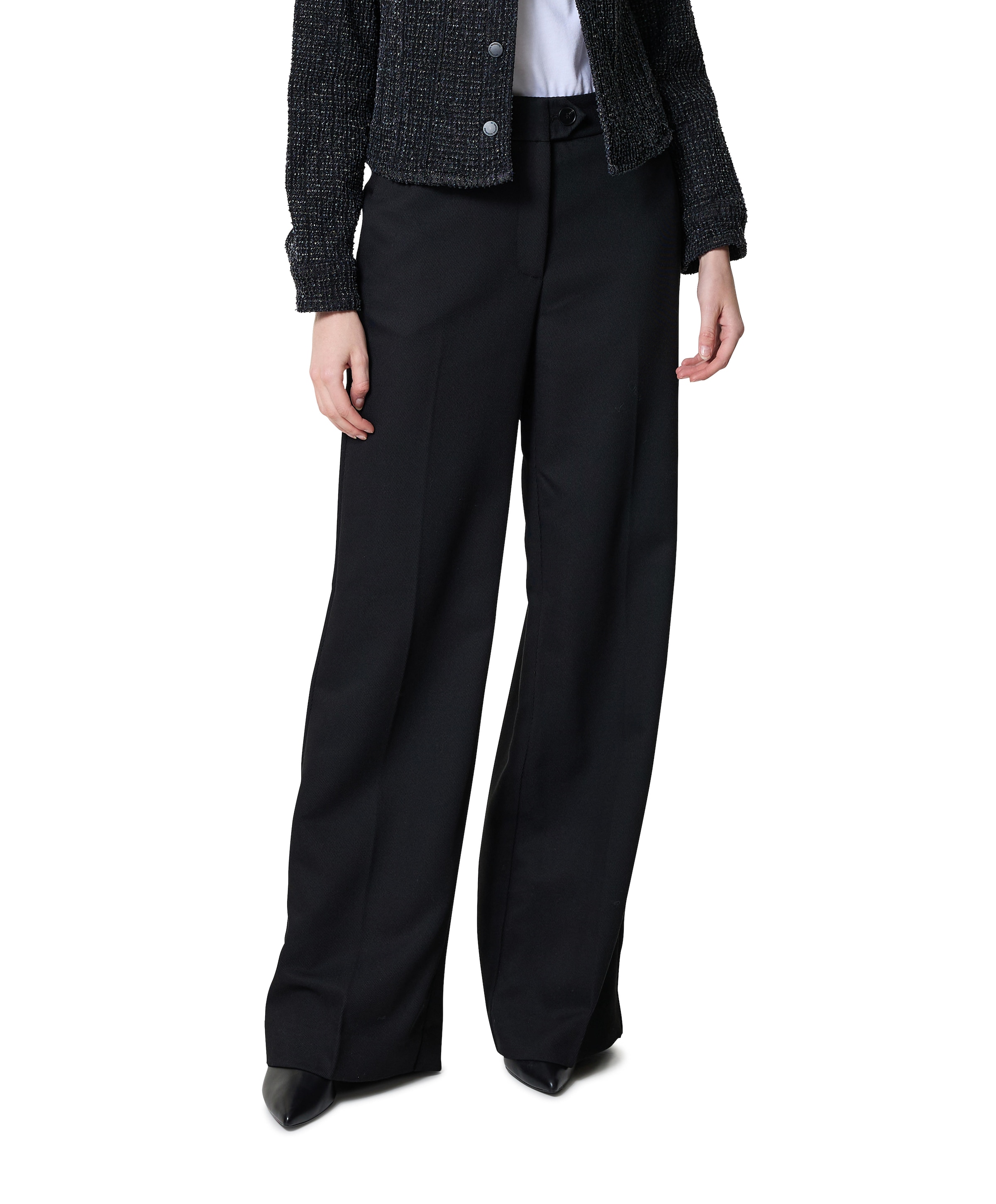 AlmiraCC Wide LL broek zwart