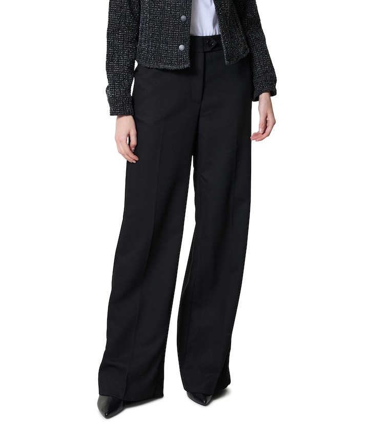 AlmiraCC Wide LL broek zwart