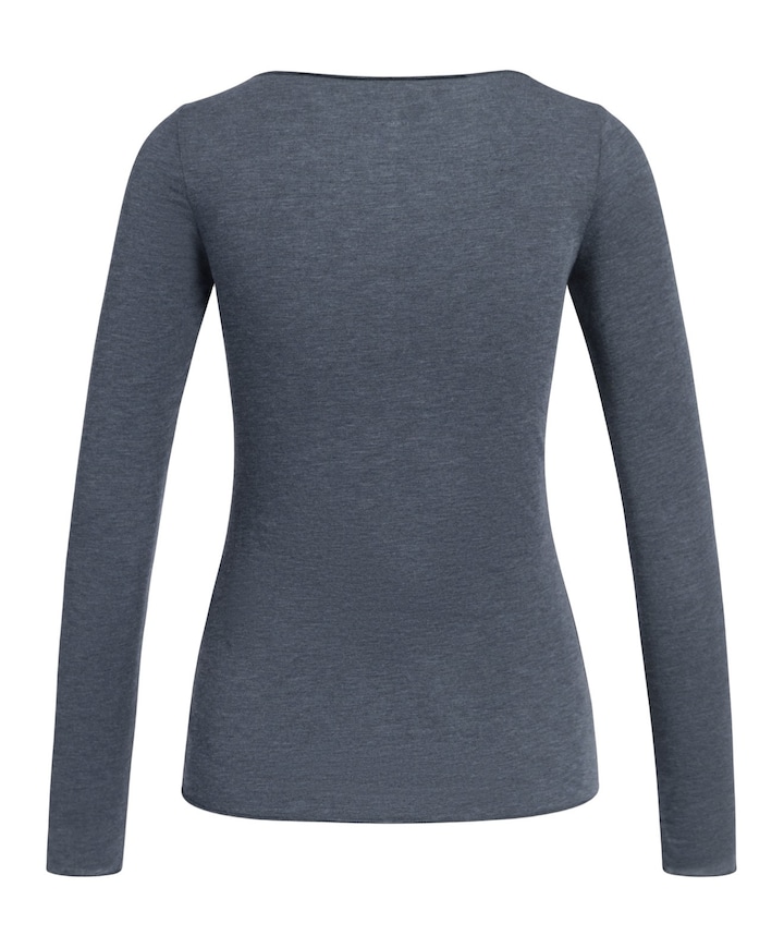 Dames longsleeve blauw