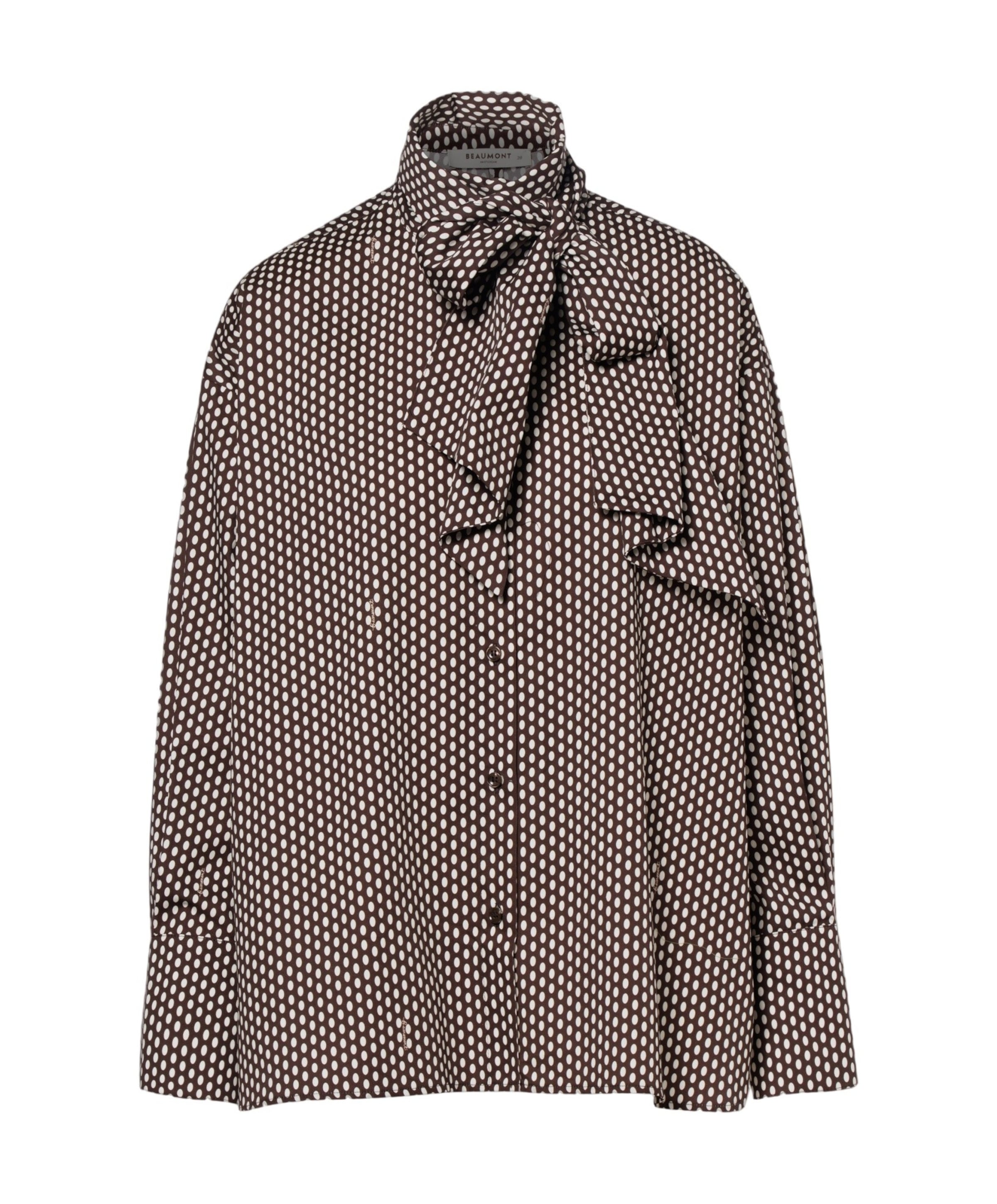 Dames blouse bruin