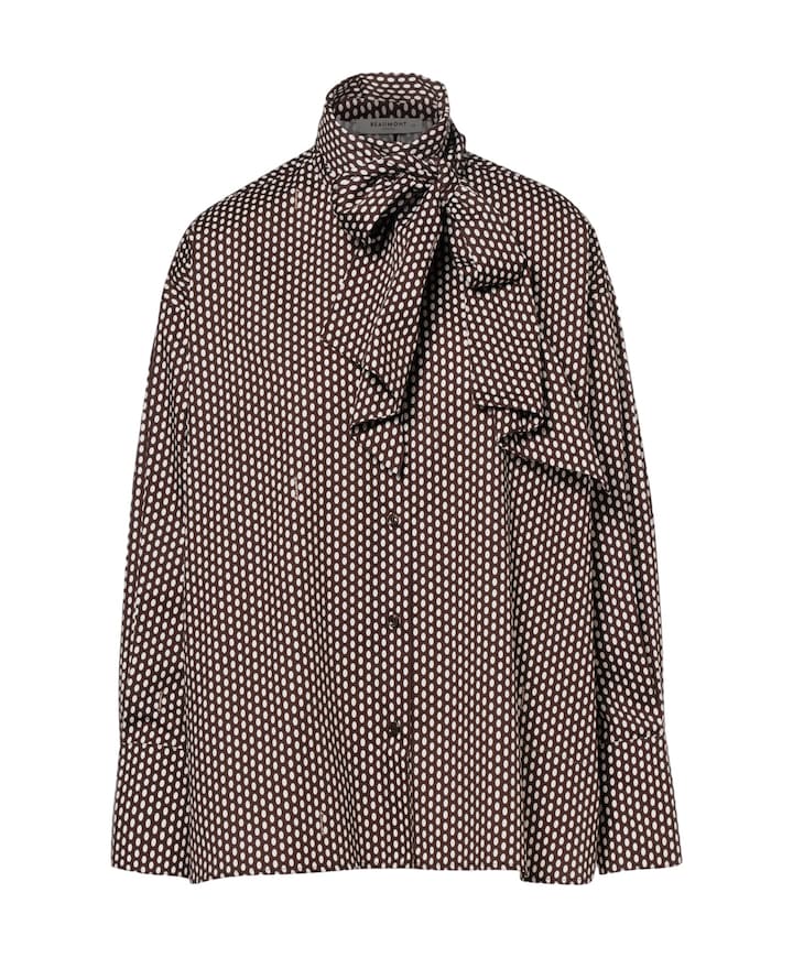 Dames blouse bruin