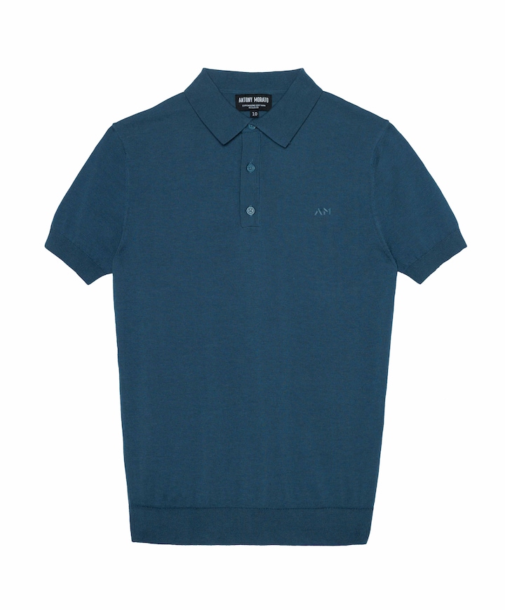 Jongens polo blauw