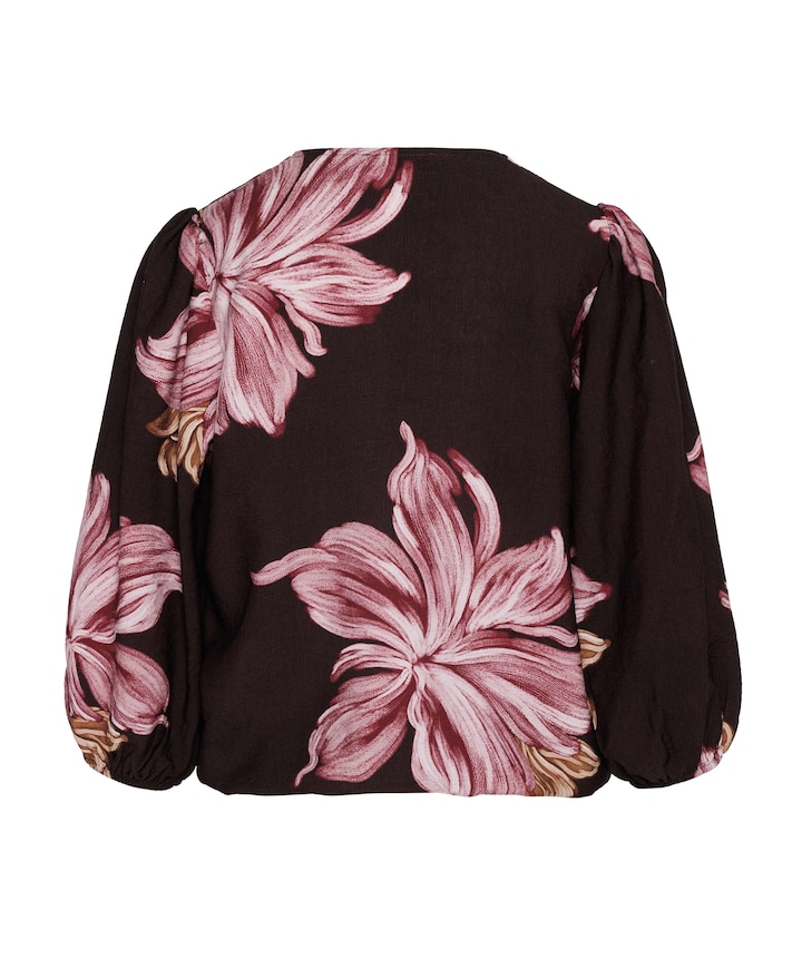 Dames blouse bruin
