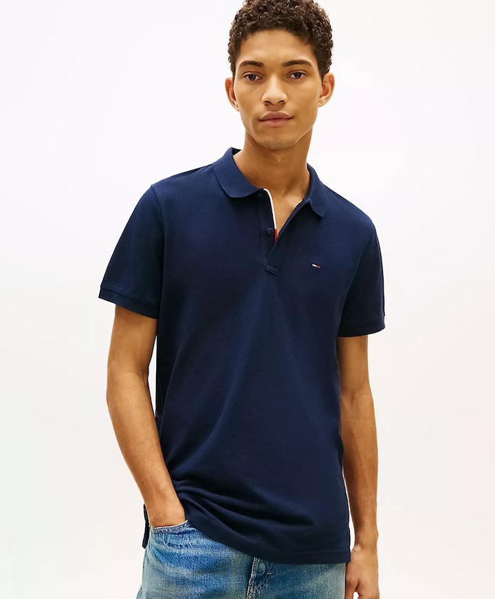 Heren polo blauw
