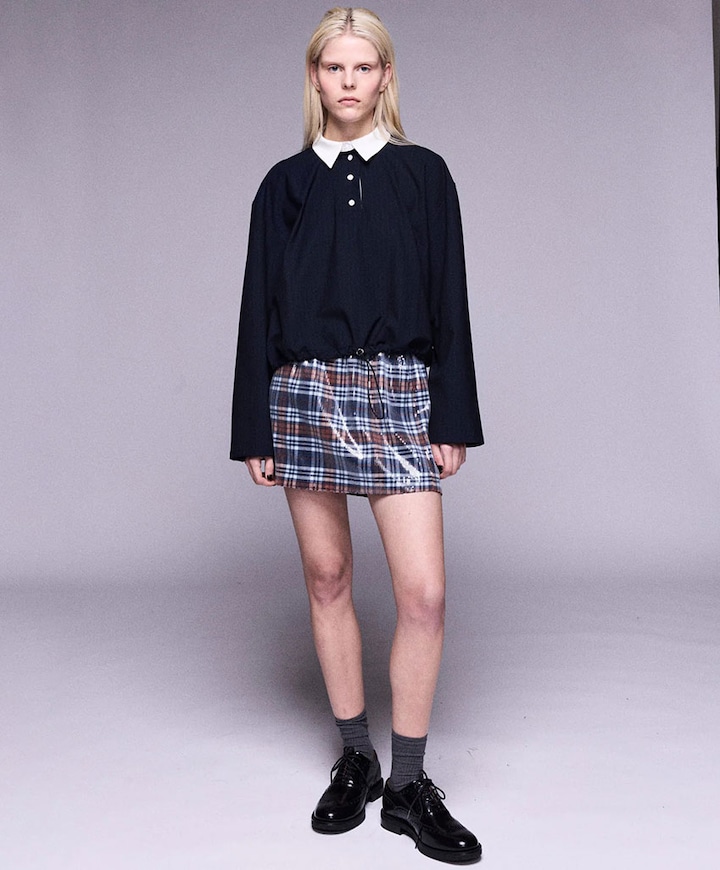 Dames blouse blauw