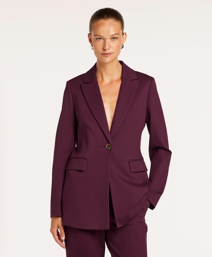 Dames blazer bordeaux