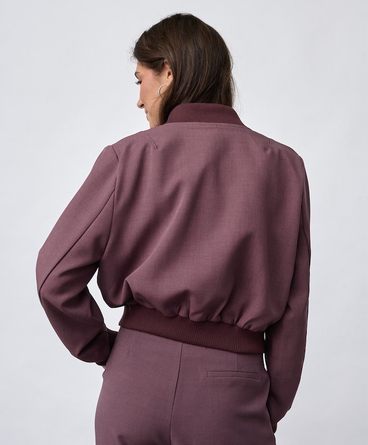 Dames jas bordeaux