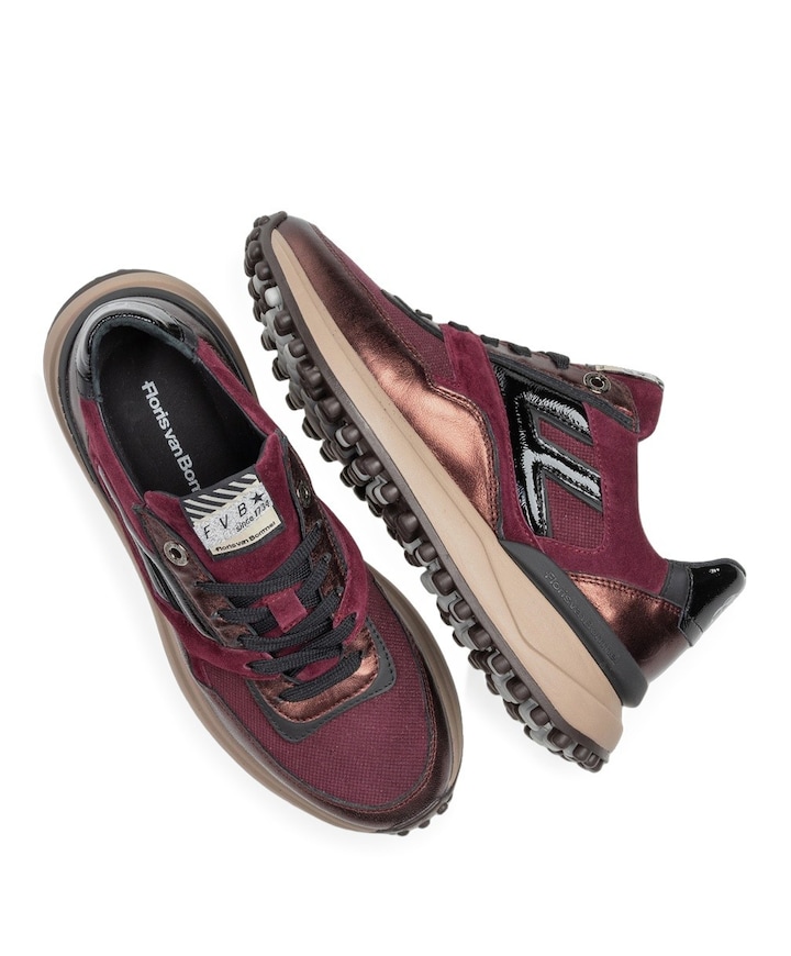 dames sneakers bordeaux