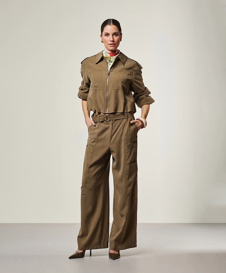 RIVER TEN 545 dames broek groen