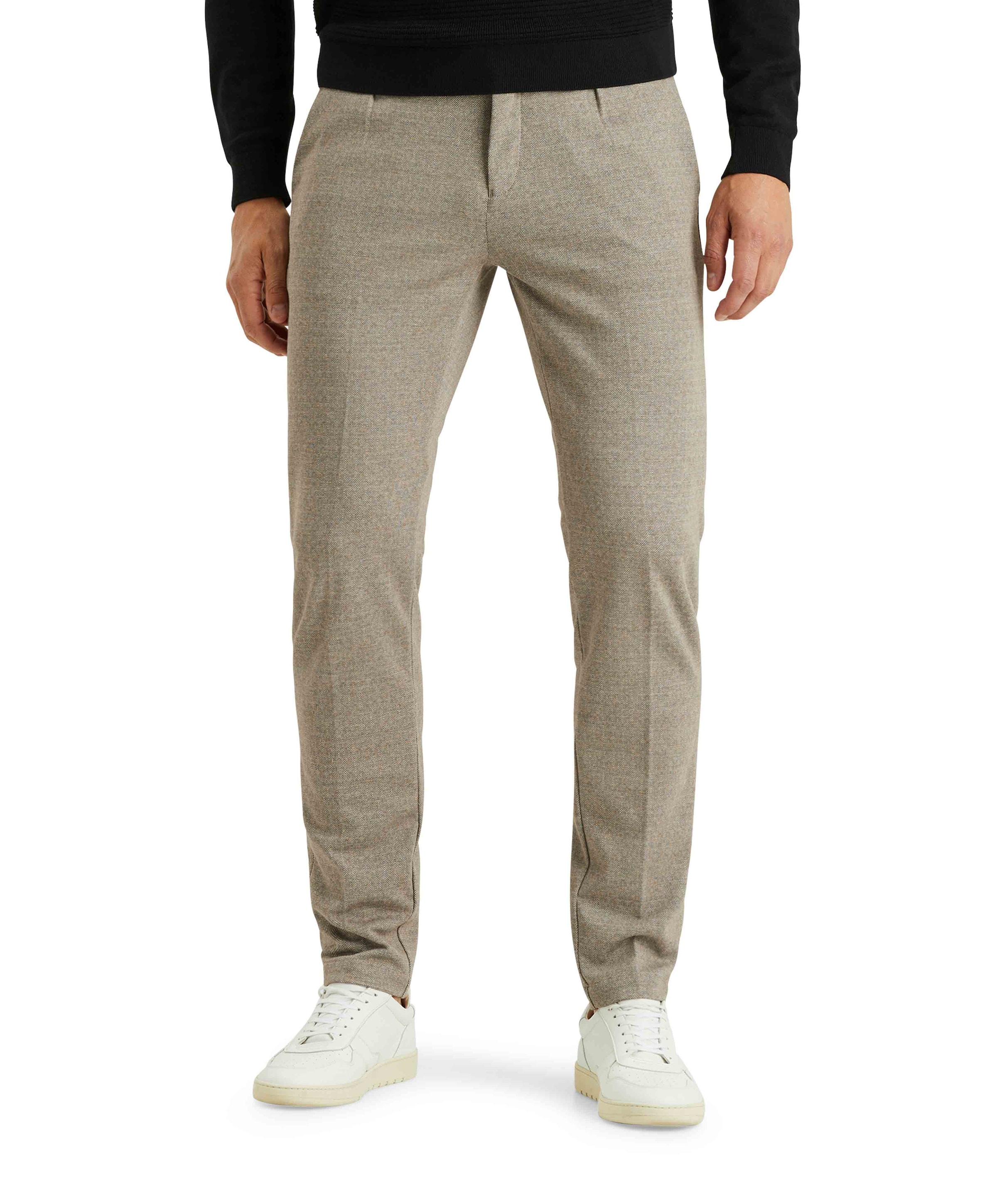 V11 CHINO PRINTED STRUCTURE broek beige