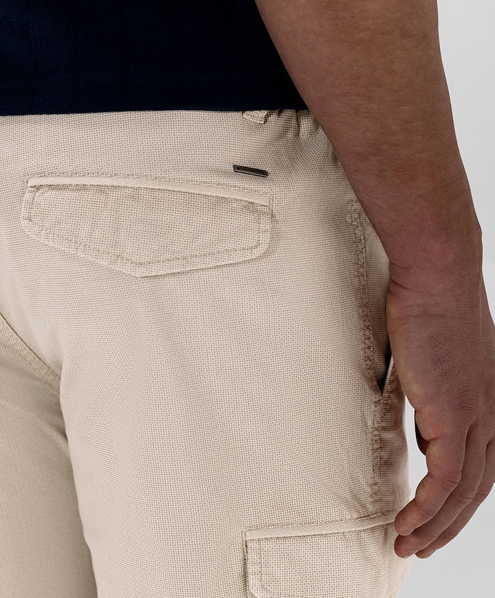 Bermuda Printed heren korte broek beige